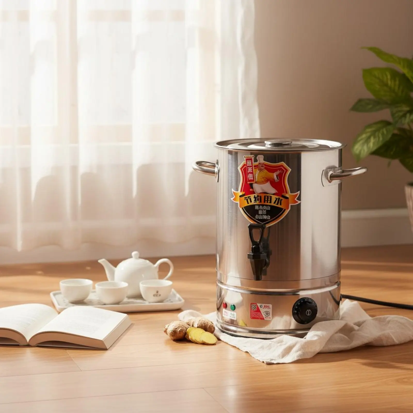 

Электрический водонагреватель с автоматическим отключением, профессиональный бойлер, изолированный термос с защитой от ожогов