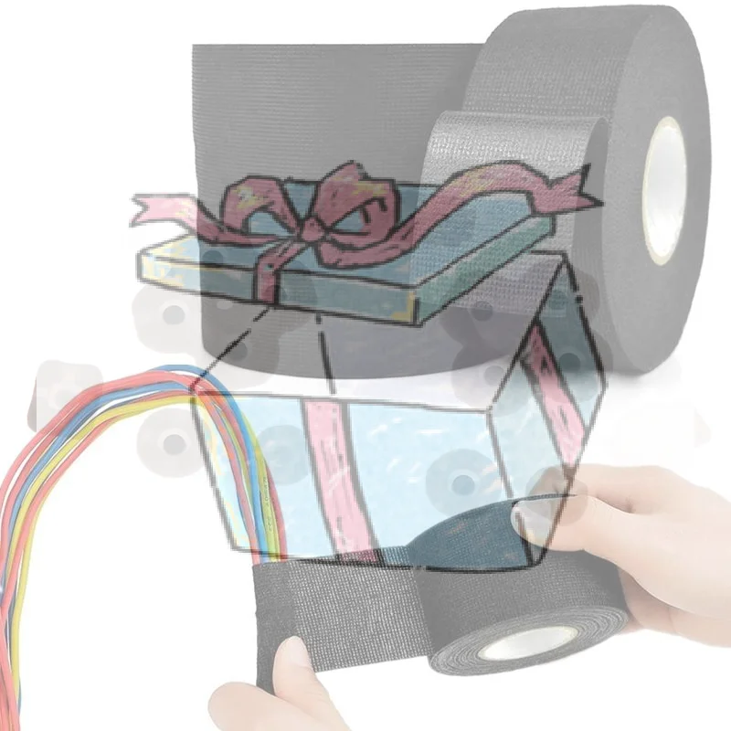 9/15/25/32/38/50MM Electrical Insulating Heat Resistant Harness Tape Car Cable Harness Wiring Loom Protection Waterproof Tape