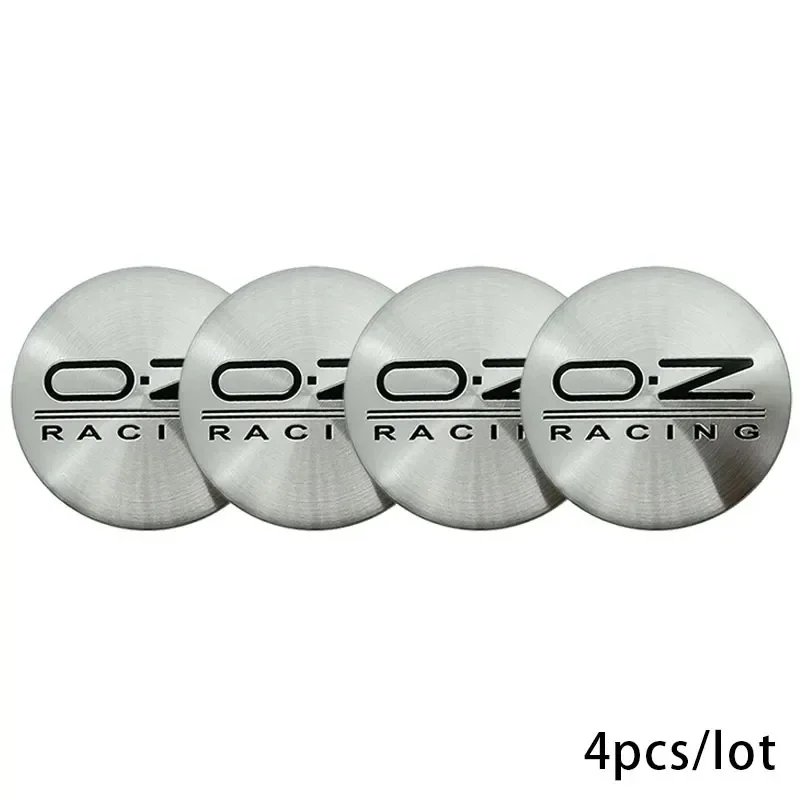 Aluminum 4PCS 56mm OZ Badge Car Wheel Center Hub Caps Emblem Stickers For NISSAN Sentra Juke Pathfinder Leaf Murano Qashqai