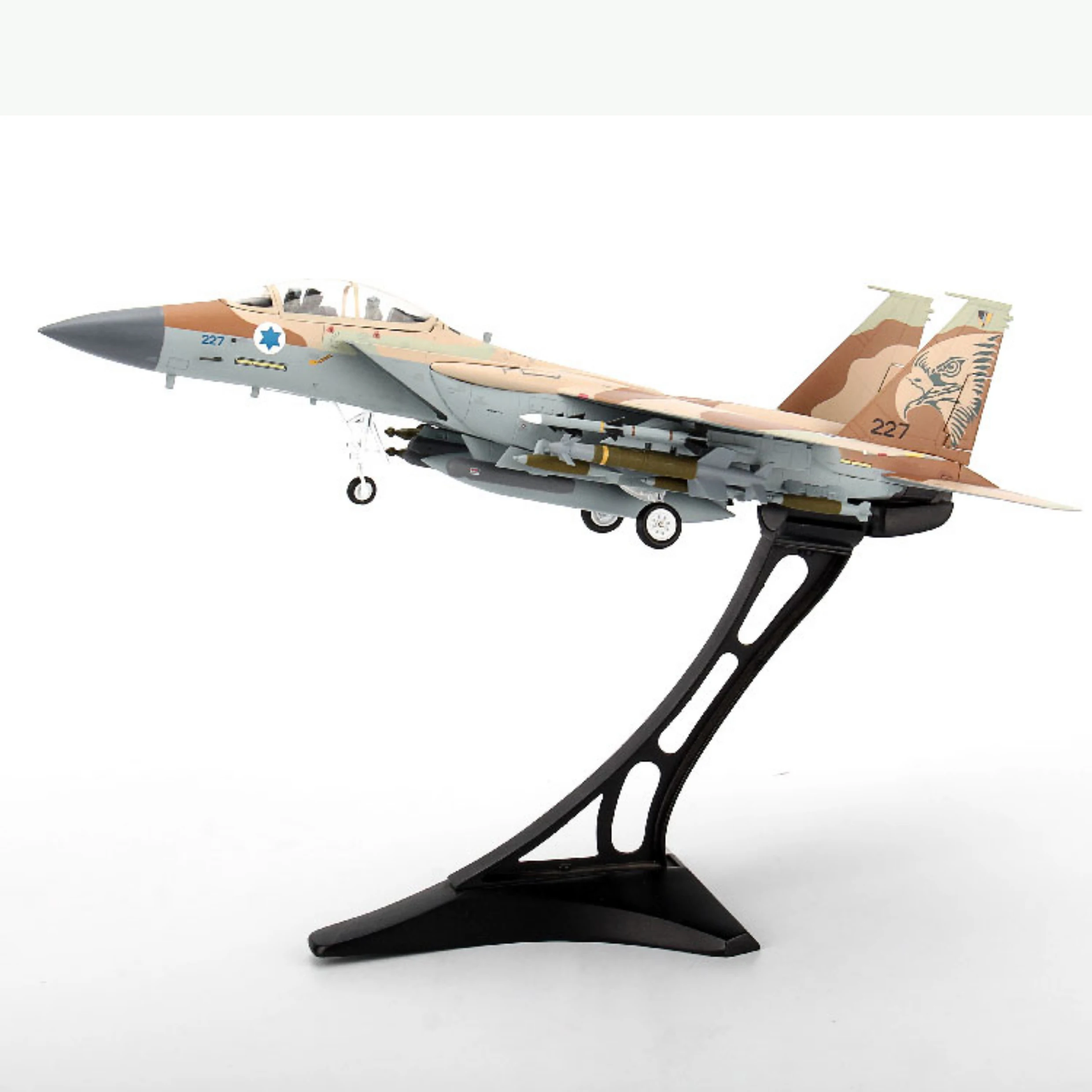 

Die cast Israeli Air Force F-15 fighter jet militarized combat 1:72 ratio alloy and plastic simulation men's gift