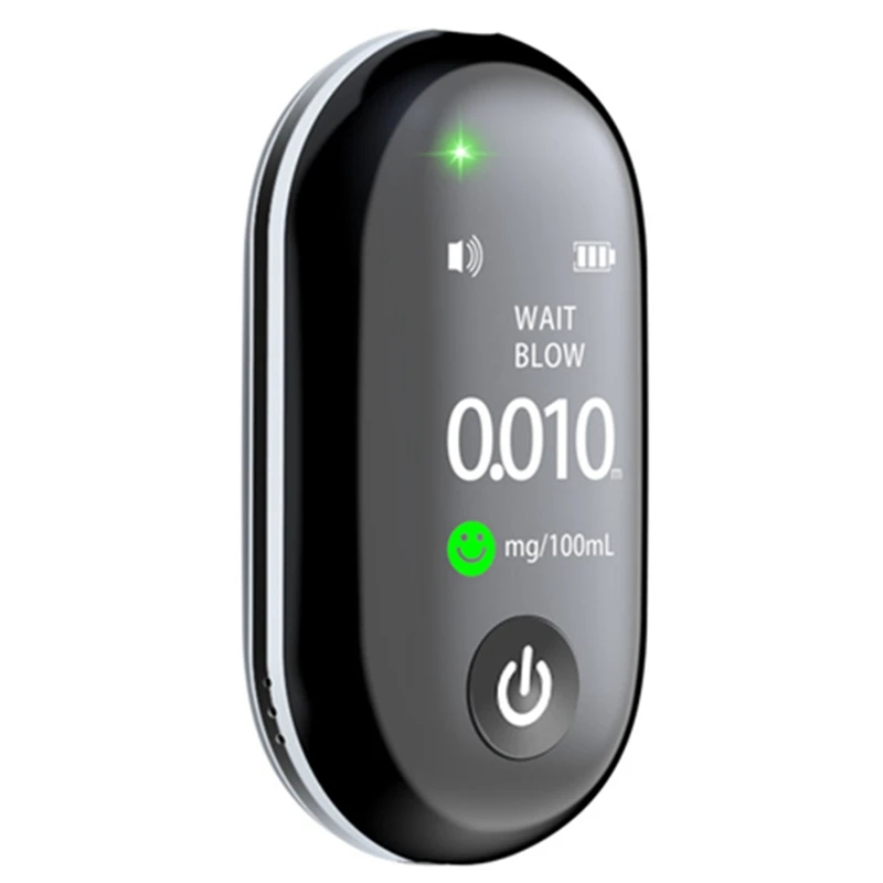 Rilevatore di alcol compatto altamente accurato Etilometro ricaricabile a lunga durata G1 Tester multilingue