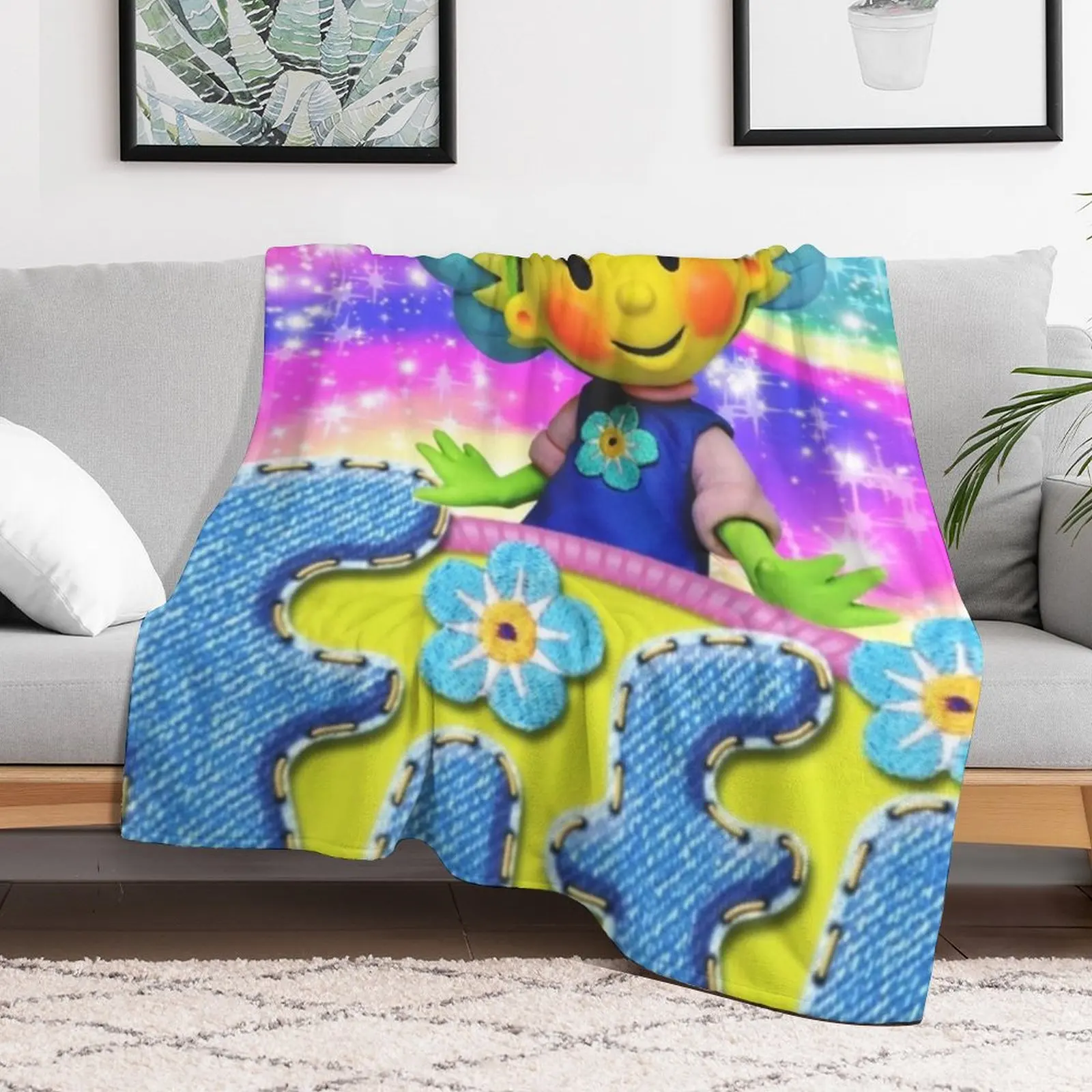 Fifi and the flowertots Throw Blanket