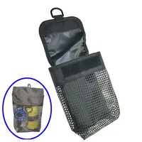Scuba Diving Reel Bolt Snap & SMB Safety Marker Buoy Mesh Gear Bag Equipment Holder Carry Pouch - Choice of Colors