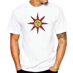 Dark Souls Solaire Of Astora T-Shirts Men Praise The Sun Bloodborne Game Humor Pure Cotton Tees Crewneck Short Sleeve T Shirt