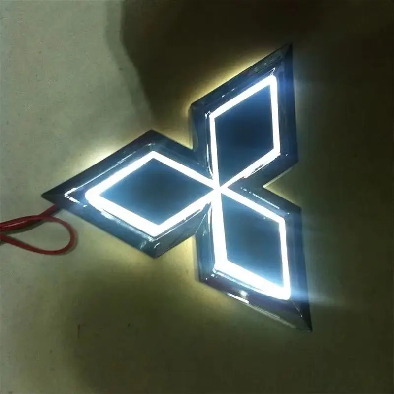5D Car LED Front Grille Rear Logo Emblem Sticker Light for Mitsubishi ASX Ralliart Outlander Pajero Mirage Lancer Galant Eclipse