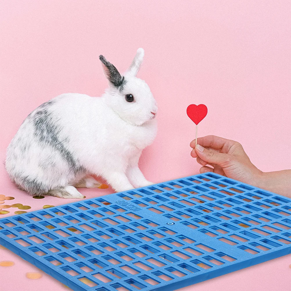 2 Pcs Pet Cage Mat Rabbit Pads for Bunny Floor Mats Thicken Wire Accessories Abs Scratching