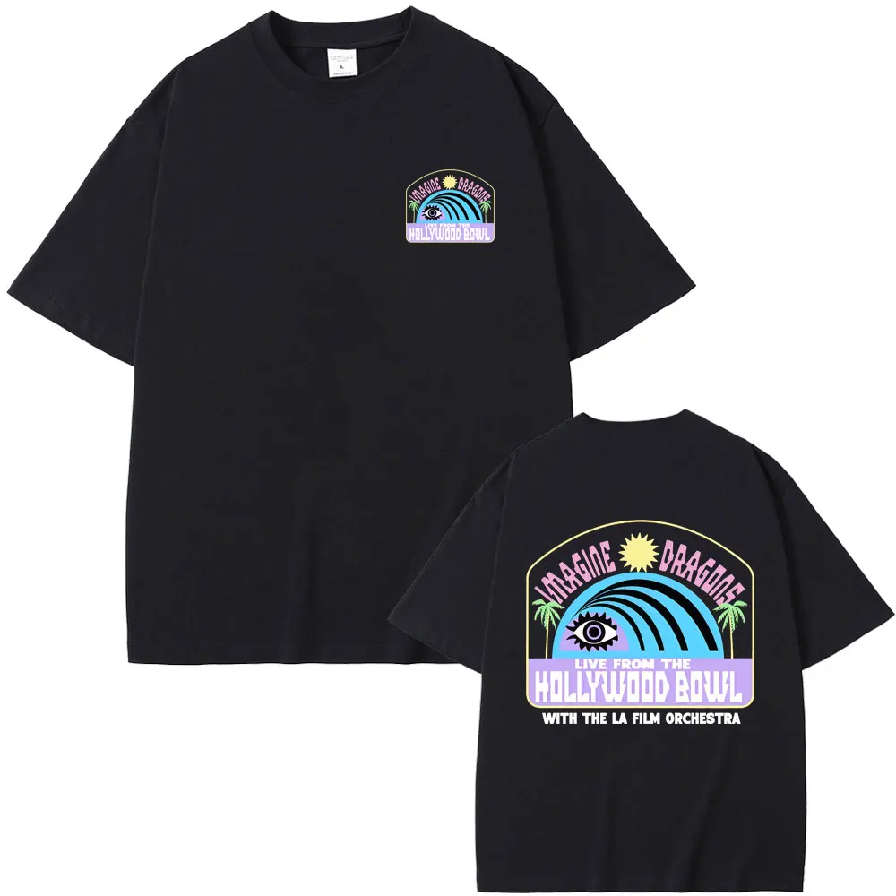 

Rock Band Imagine Dragons Loom T Shirts Men's Women's Hip Hop Oversized Streetwear Unisex Casual Soft Cotton Crewneck T-shirt