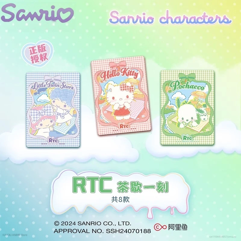 Authentic Sanrio Family Sweet Moment Crystal Card First Shot Collection Card Anime Peripheral Toy Flash Card Female Gift