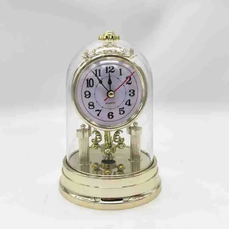 Hot selling European style vintage living room clock antique silent desk clock