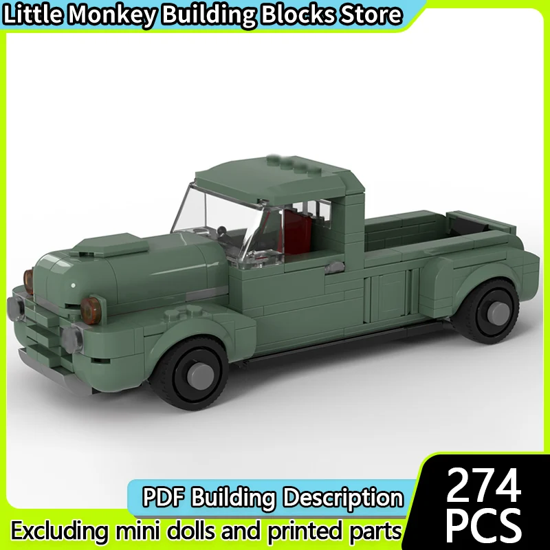 

Speed Racing Car Model MOC Building Bricks American Pickup Truck Modular Technology Children Holiday Gifts Assemble Toys Suit