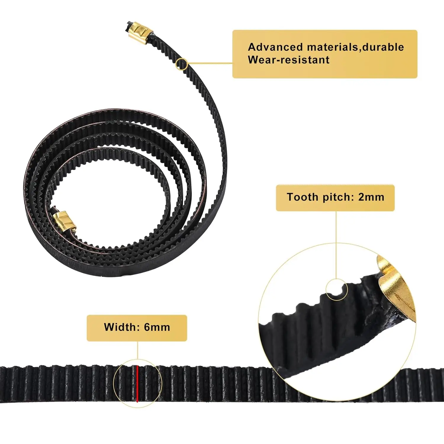 Original Creality Ender-3 V3 SE X-axis/Y-axis Kit de correia síncrona Acessórios para impressora 3D