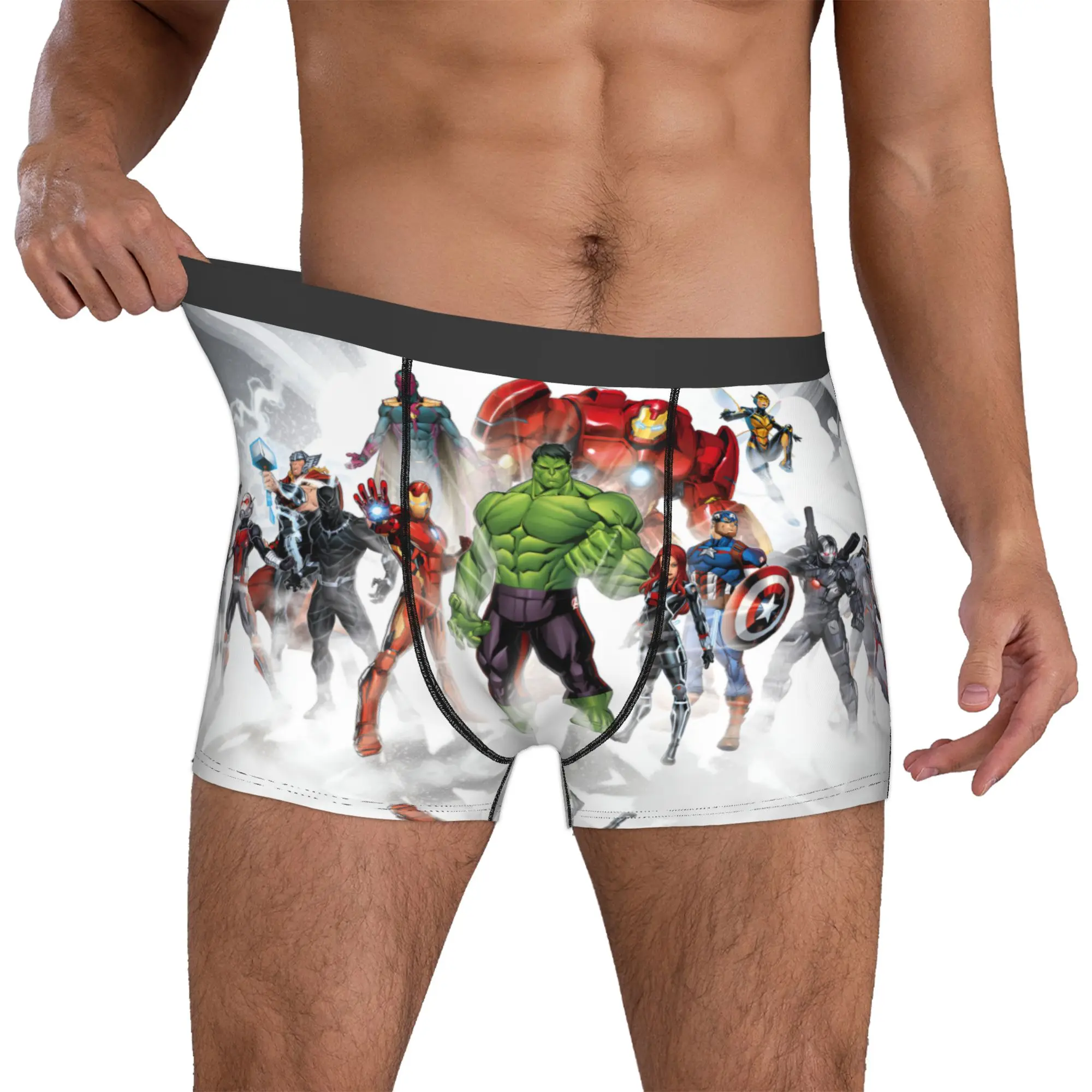Custom A-Avengerss Boxers Shorts Men Superhuman  Briefs Underwear Cool Underpants