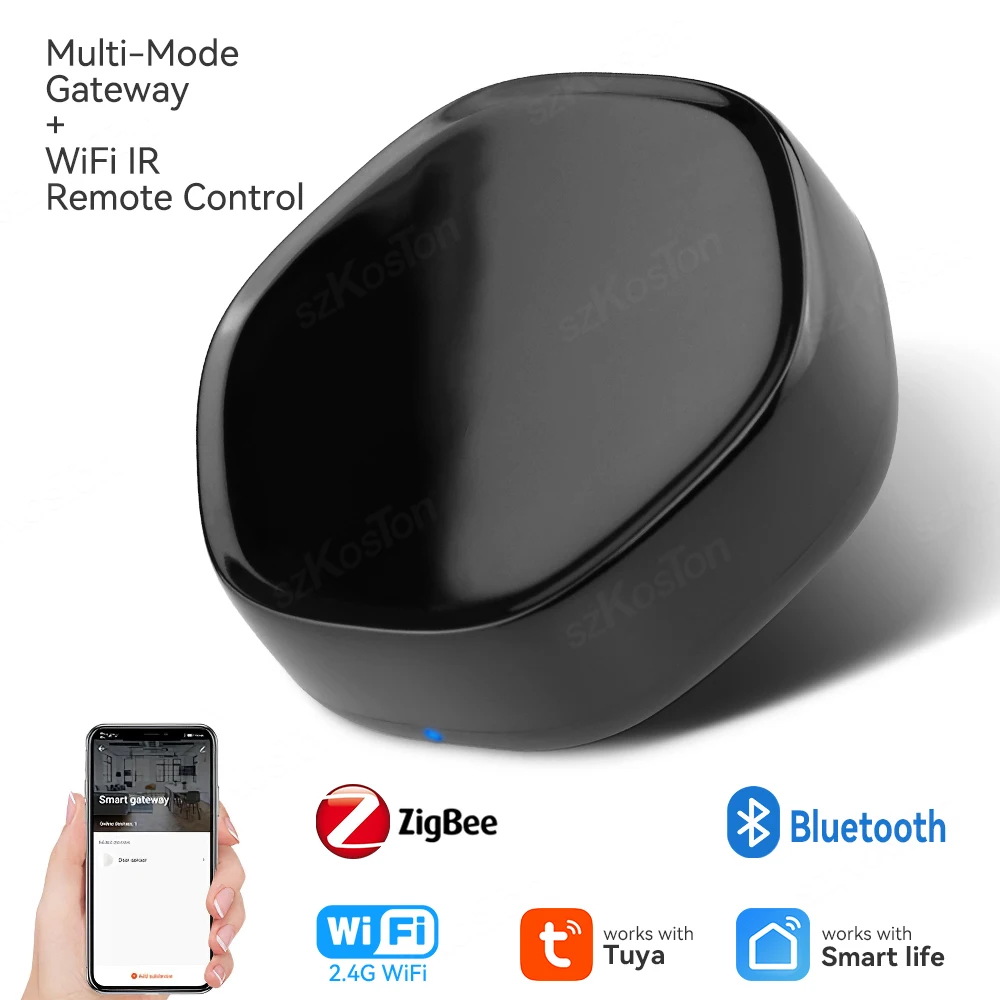 Tuya IR Smart ZigBee Gateway BLE Mesh Wireless Remote Controller Gateway Hub Smart Life APP Works With Alexa Google Home