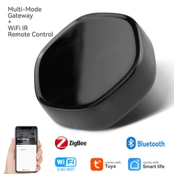 ZigBee-controlador remoto inalámbrico para el hogar, dispositivo de enlace inteligente compatible con Smart Life, Tuya, IR, compatible con Alexa y Google Home