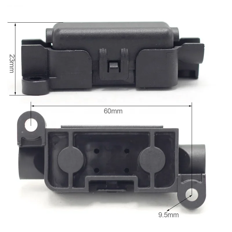 PA66 Housed Bolt Type Inline MIDI Fuse Holder 200A 125V Max Fireproof Flame Retardant