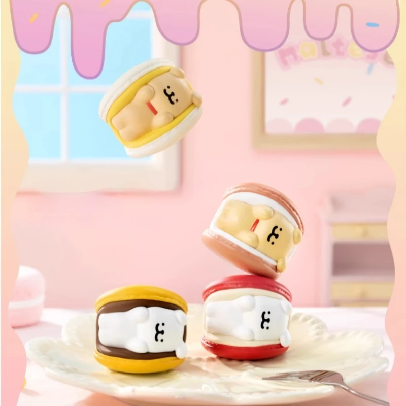 Miniso 3pcs Set Maltese Super Mini 35-58mm Blind Box Line Puppy Doll Toy Dessert House Series Q-Version Doll Decoration Gifts