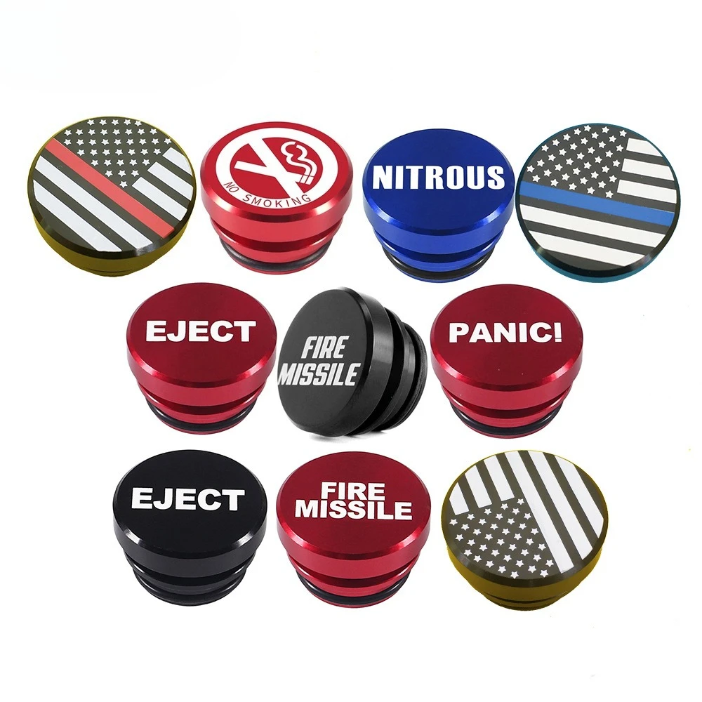 

Car Outlet Cigarette Lighter Cover Socket Plug Universal 12V No Smoking Fire Missile Eject Button Auto Interior Accessories