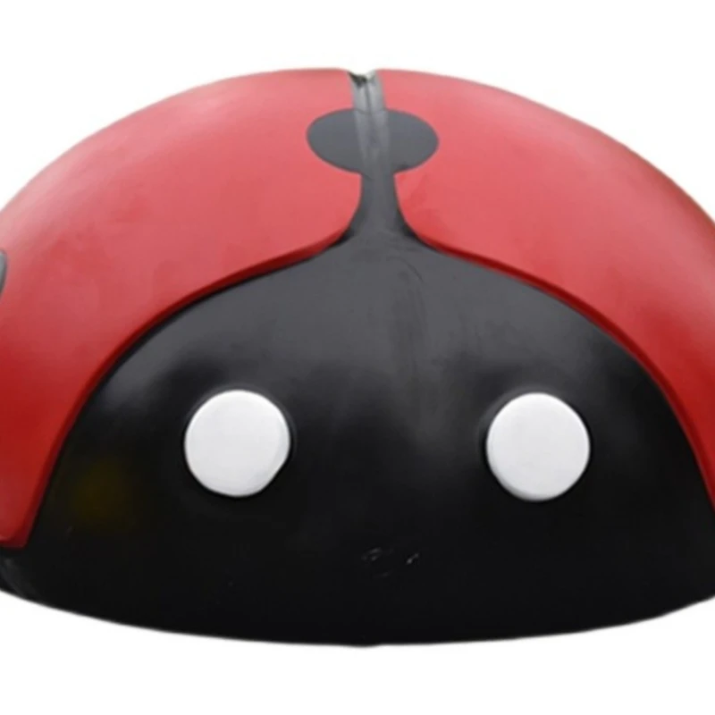 Fiberglass Cartoon Beetle Sculpture LADYBIRD Decoration Kindergarten Manhole Cover Blocking