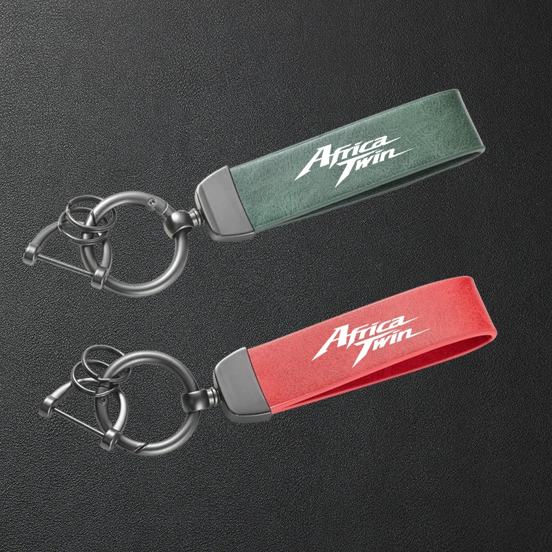 High-Grade Leather Motorcycle Keychain Holder Keyring For HONDA Africa Twin CRF1100L CRF1000L XRV750 CRF 1000 1100 L 1000L1100L