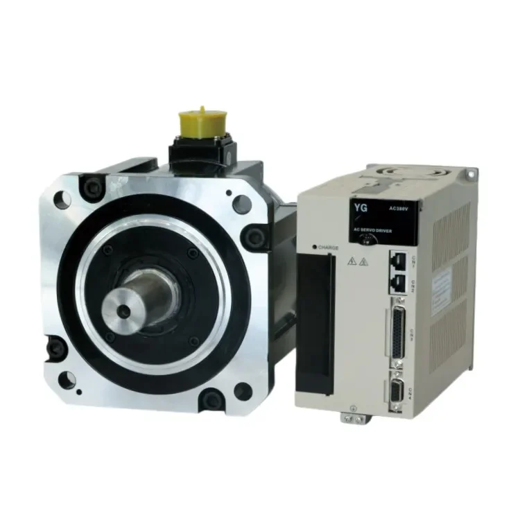 

CNC AC servo motor and driver low cost 380v 4.4kw 28nm Servomotor set for cnc milling lathe machine