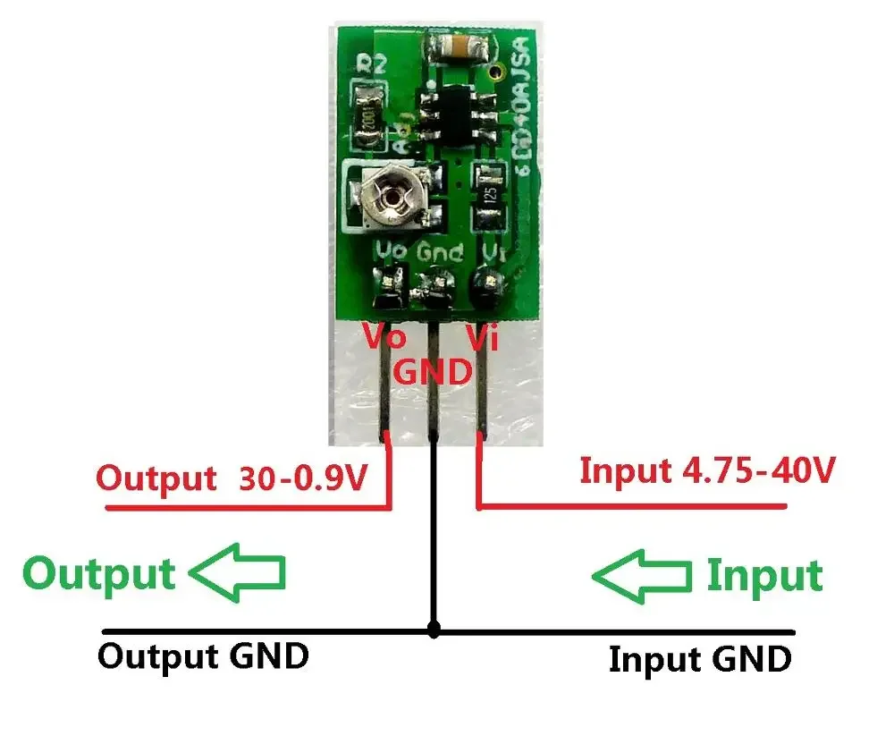 DC-DC Converter Step Down Buck 40-5V To 0.9-30V Adjustable Power Supply Module repl 7812 7805 AMS1117 LM2596