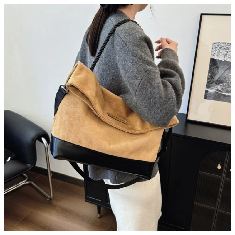 

Chic Women's Tote Bag Crafted From Sheepskin Leather Featuring Casual Lithuania Vintage Lightweight Soft Daily Look