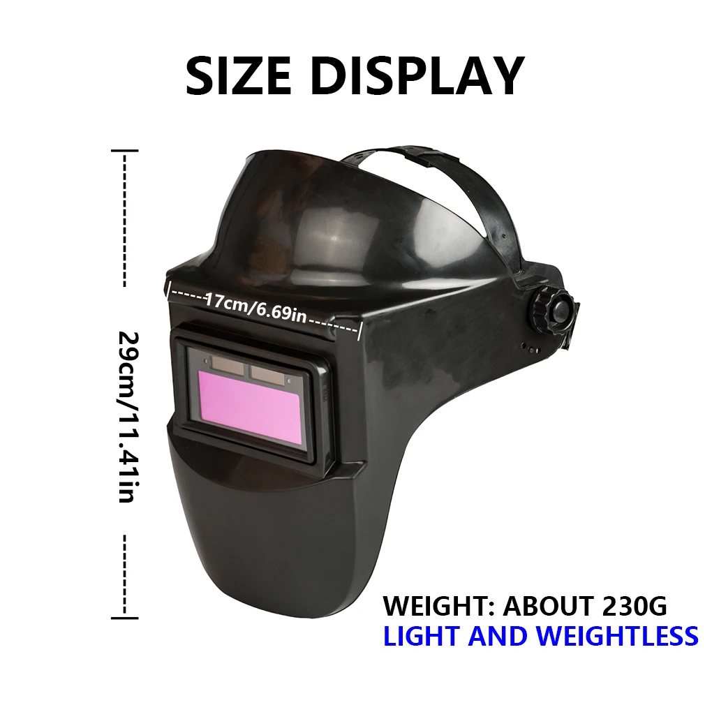 Welding Helmet Darkening Hood Weld Supplies Automatic Adjustable with Light Welder Helmets High-strength Face Protector