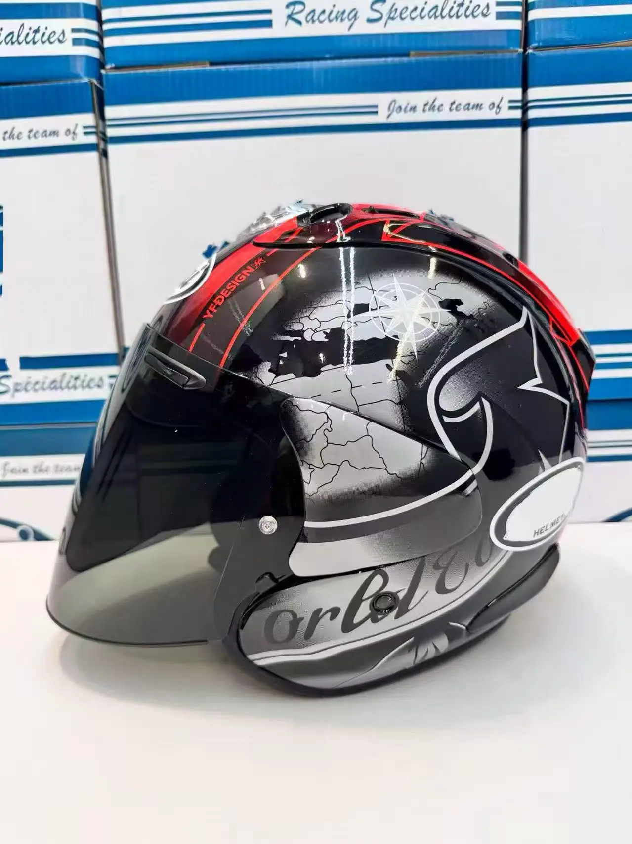 Open Face Motorcycle helmet vz ram 3/4 hlemet World Tour helmet Riding Motocross Racing Motobike Helmet