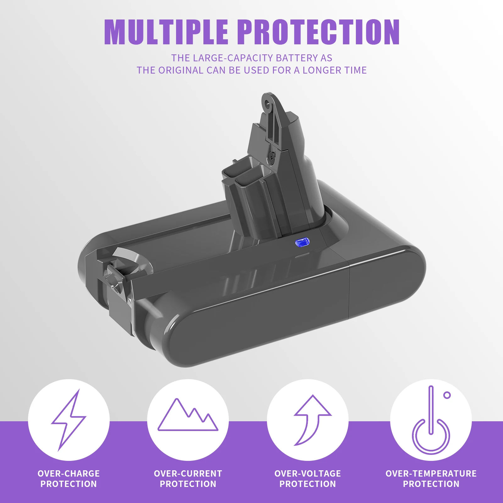 For Dyson V6 Battery Vacuum Cleaner Battery For Dyson V6 Fluffy V6 Animal SV03 SV05 SV07 SV09 DC62 DC58 DC59 DC61 DC74 DC72