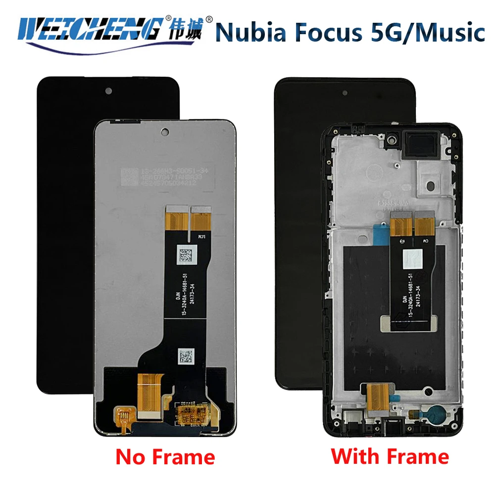Original Tested For ZTE Nubia Music Z2353 LCD Display Touch Screen Digitizer Assembly Repair For ZTE Nubia Focus 5G Display LCD