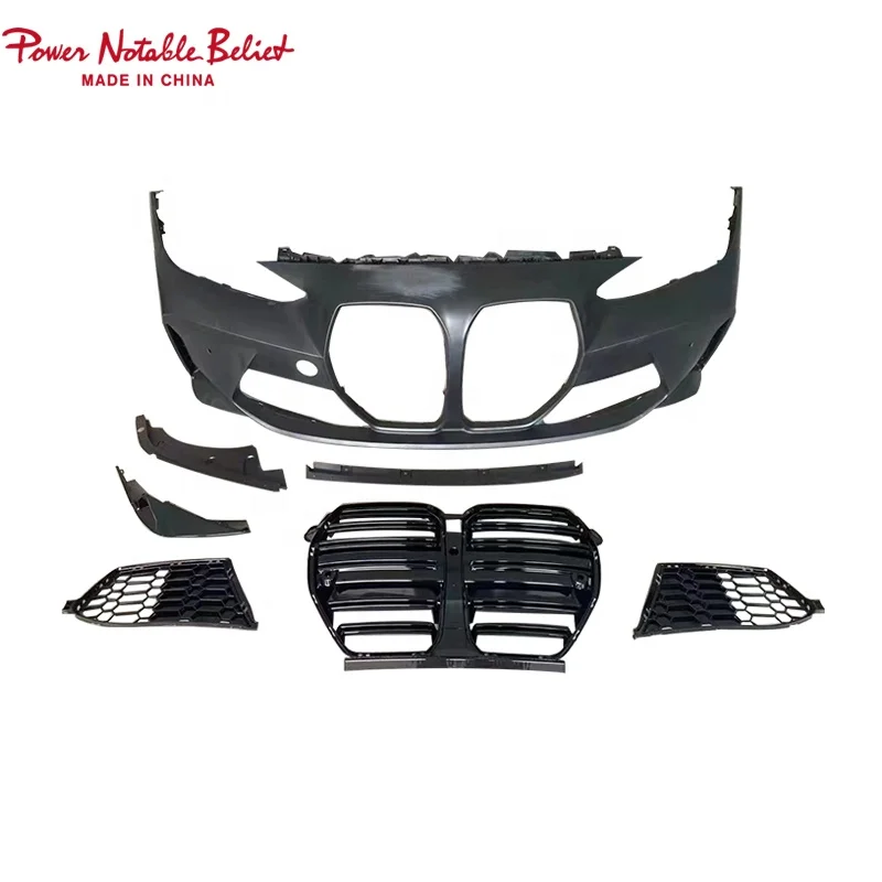 For BMW 4 Series G22 Modified M4 style front bumper with grill for BMW Body kit car bumper M4 2020 2021 2022