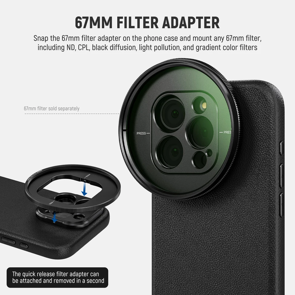 NEEWER iPhone 15/16 Pro Camera Cage Kit
