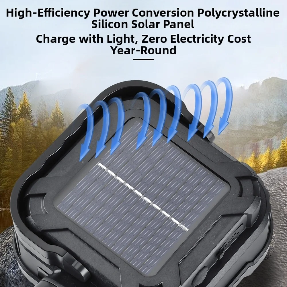 USB Rechargeable LED Lantern for Camping Tent Outdoor Use Portable Hook Design Waterproof 98x87x48mm Dimensions