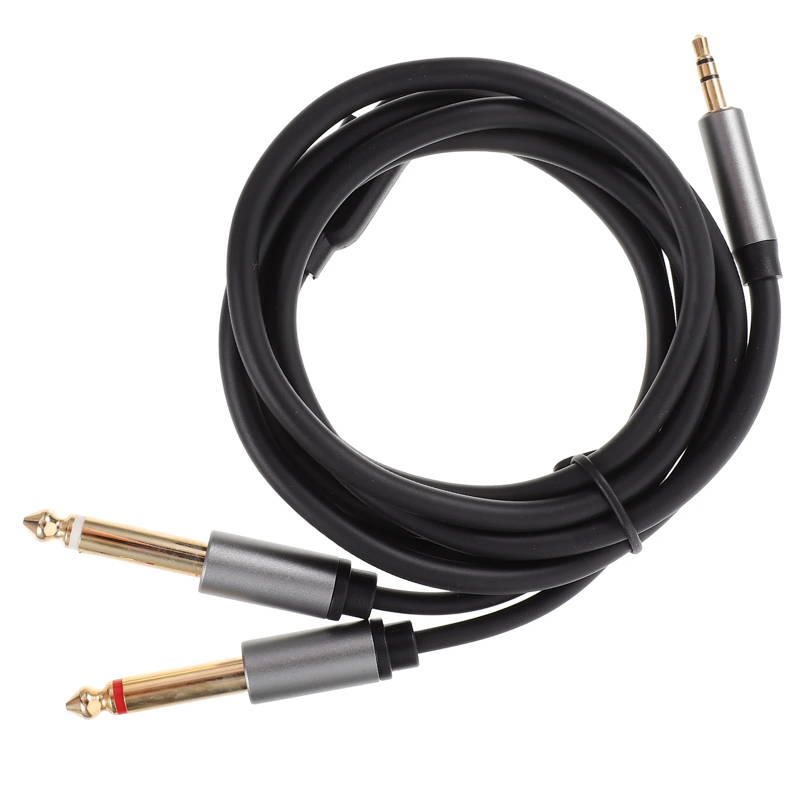 

6.5mm to 3.5mm Audio Cable Aluminum Connector Stone Gray 1.5M AUX Laptop Speaker Mixer High Fidelity Sound System Flexible Long