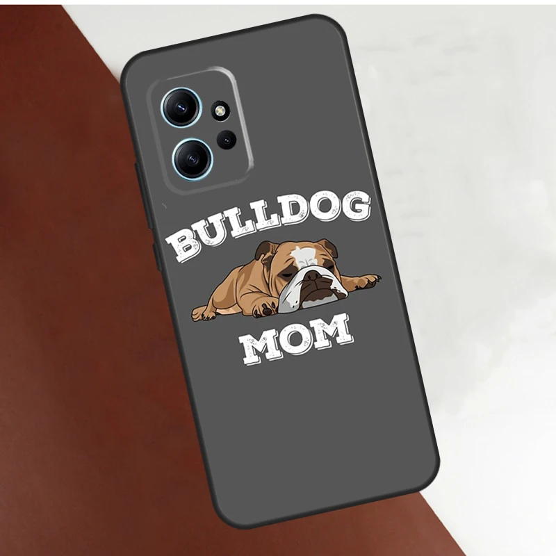 English Bulldog Heartbeat Case For Xiaomi Redmi Note 10 Pro 8 9 11 12 Pro 9S 10S 11S 12S Cover For Redmi 12 9 10 C