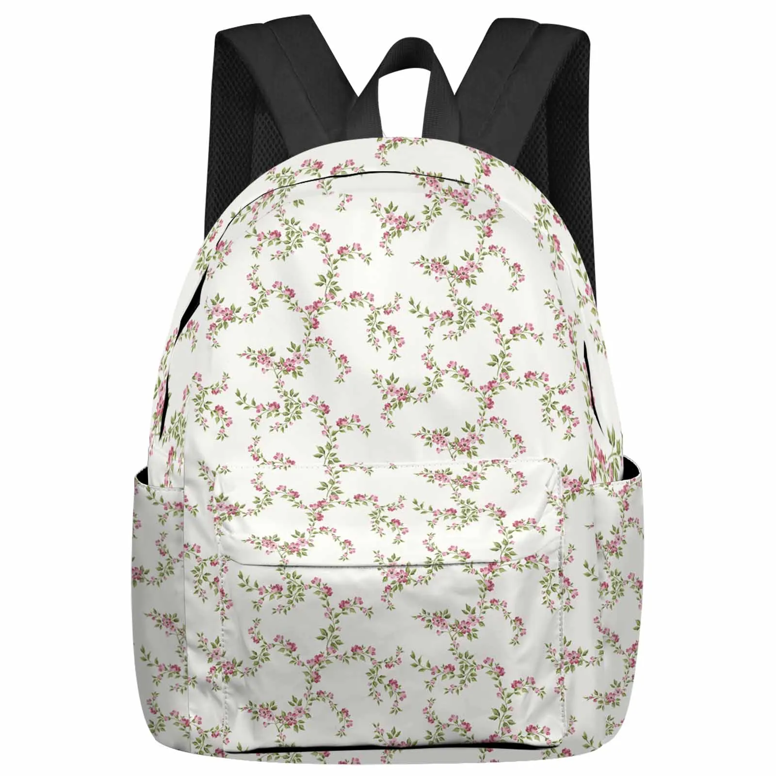 Simplicity Rural Retro Style Rose Petals Backpack Teenagers Student School Bags Laptop Custom Backpack for Men Women Travel Bag