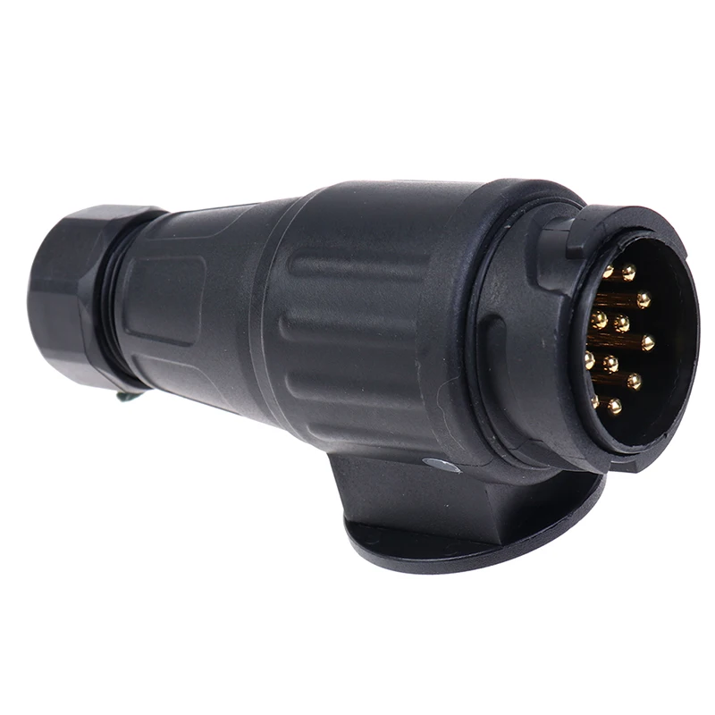 Enchufe de remolque impermeable, conector eléctrico de 13 polos, 12V
