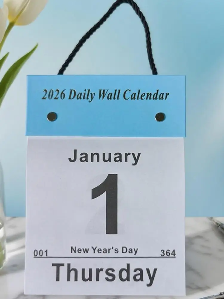 

Календарь с ежедневным расписанием на 2026 год. 365-дневный рваный настенный календарь на один день. Настенный календарь на 2026 декабря.