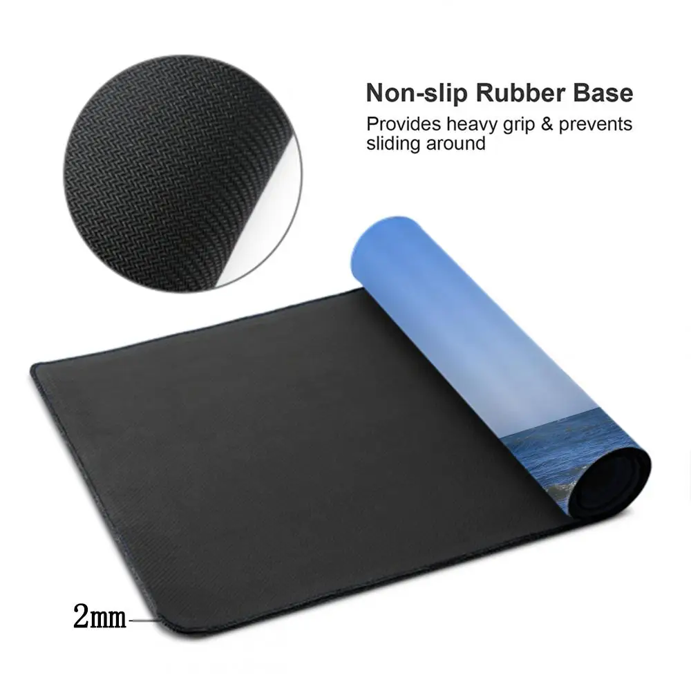 Horse Durable Keyboard Mouse Mat HD Printing Desk Mat With Lock Edge Gaming Accessories Kawaii Cute Student Writing Pad