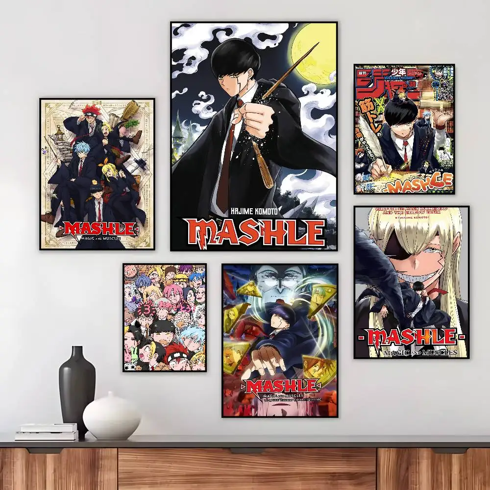 Classic Anime Mashle Magic and Muscles Fashion Poster Art Canvas Prints Painting Wall Art Pictures for Living Room Decoration view 2