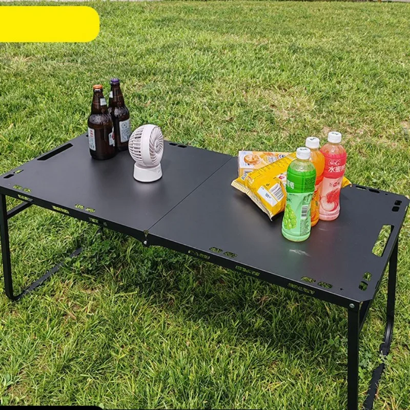 Tragbarer Camping-Klapptisch, leicht, für den Außenbereich, Picknick-Schreibtisch, stabiler, kompakter Tisch, Park, See, Seite, Rasen, Reisen, Camping