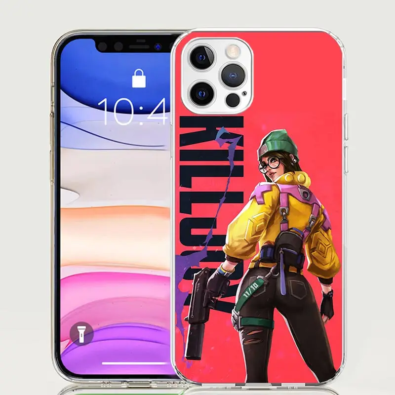 Valorant Killjoy Phone Case For Apple Iphone 11 12 13 Mini 14 15 16 Pro Max 7 Plus X XS XR SE Art Customized Coque Capa