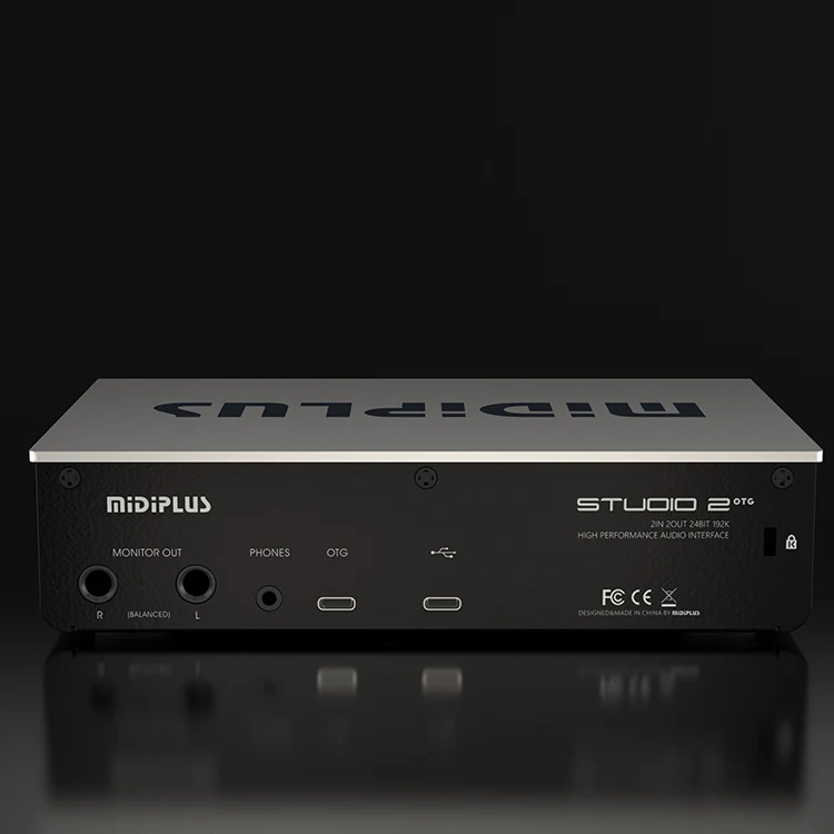 Midiplus Studio 2 OTG interfaz de Audio de estudio profesional, mezclador de Audio USB 2 en 2, tarjeta de sonido de Podcast de grabación para música y amor