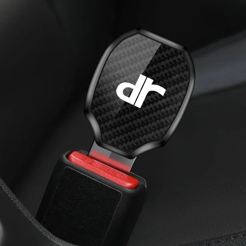

Car Seat Belt Clip Carbon Extender Lock Buckle Plug Car Accessories interior For DR Motors 1.0 EV 3.0 4.0 5.0 DR3 DR1 DR2 DR4