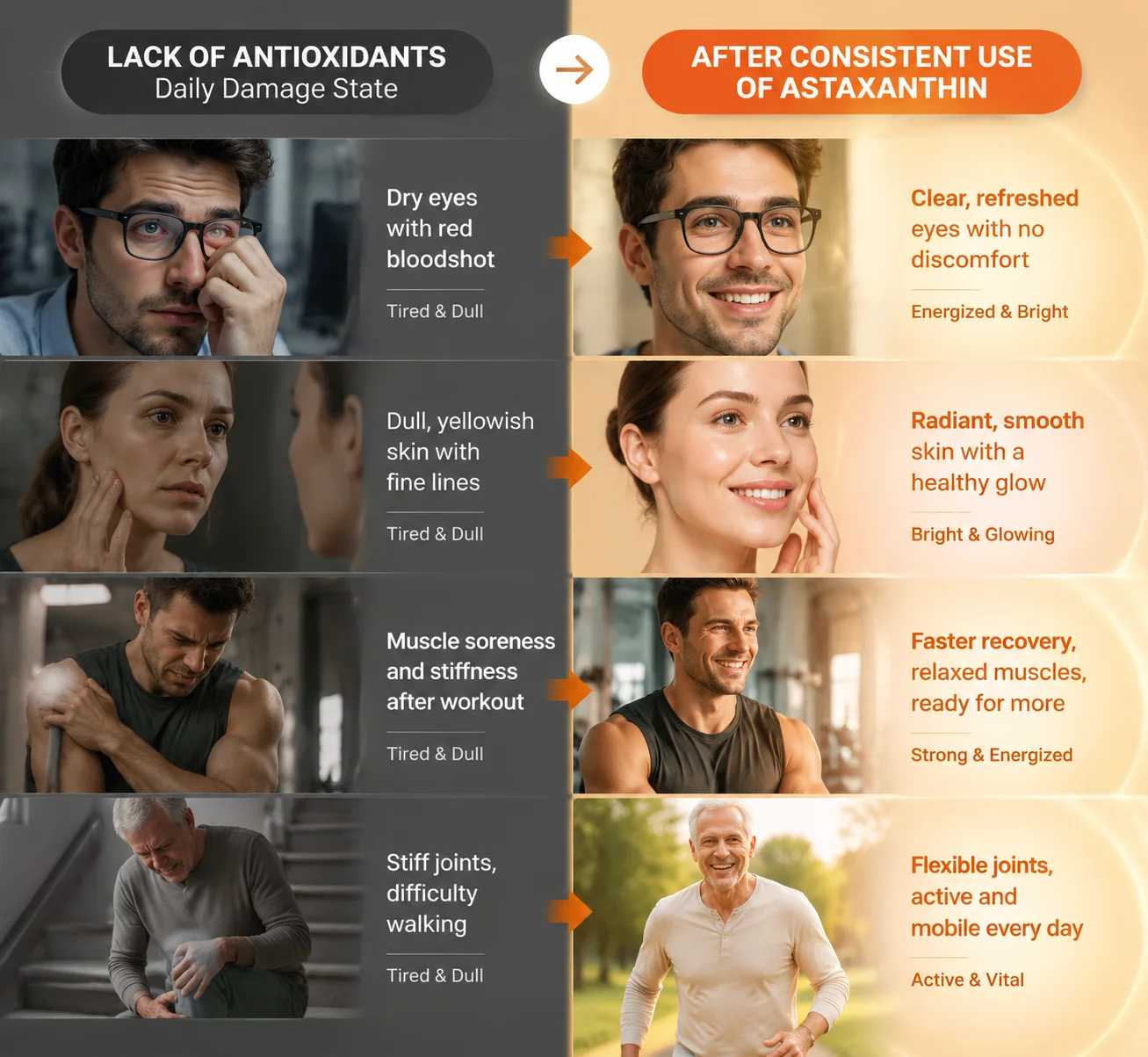 Premium Krill Oil Capsules, with Astaxanthin & Phospholipids, Supports Cardiovascular, Joint, Brain Health, Balances Blood Sugar