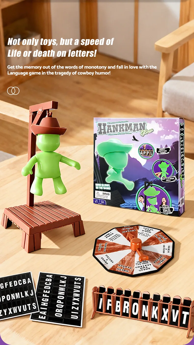 لعبة هانجمان الغامضة الجديدة لعبة الكلمات المغناطيسية ألعاب إنجليزية وغربية #2