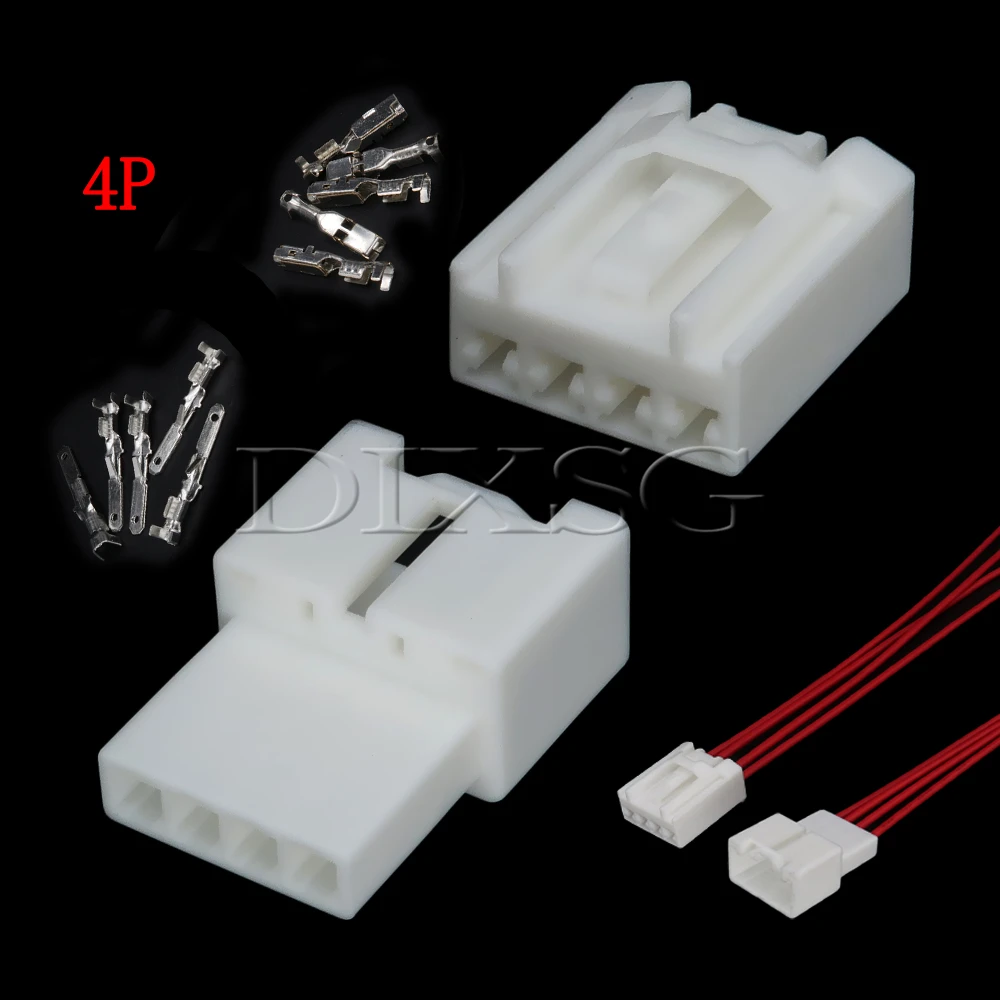 1 Set 4 Pin 7183-4347 Car Installing a Mid-bass Speaker Wire Plug for Ford Mondeo Fiesta Auto Wire Harness Connector