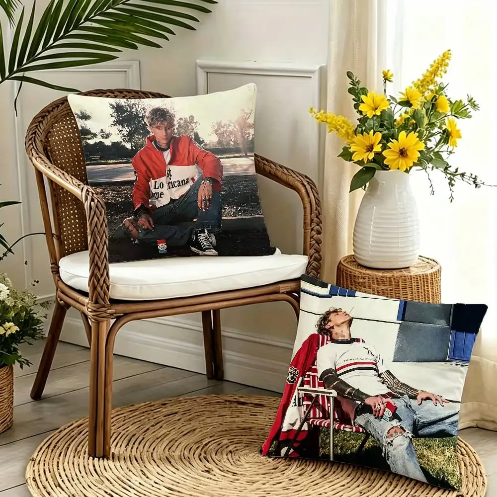 M-MGK Lost Americana   Double-sided print Pillow Case Cushion Cover Throw Pillow Case For Car Sofa