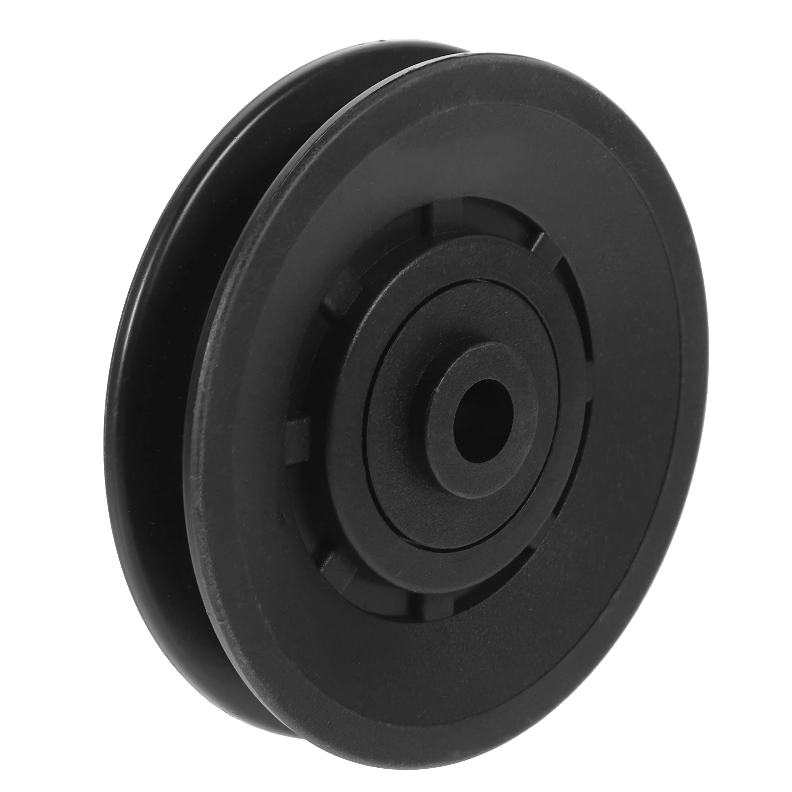 90 Mm Nylon Bearing Pulley Wheel Round Black Wheel Cable Gym Fitness Equipment Part Exercise Machine Part and Pulley Accessory