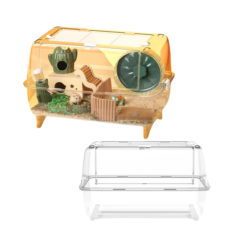 Portable Acrylic Transparent Cage For Odent Gerbil Mouse Small Animals Hamster Guinea Pig Hamster Cage